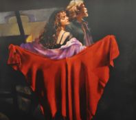 ROBERT LENKIEWICZ (1941-2002) signed Limited Edition print `The Painter with Karen` No 67/495,