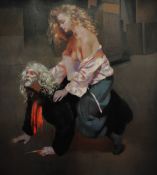 ROBERT LENKIEWICZ (1941-2002) signed Limited Edition print `The Painter with Lisa`, No 80/395,