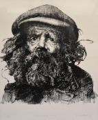 ROBERT LENKIEWICZ (1941-2002) signed Limited Edition print `Diogenes / Early drawing` framed, No