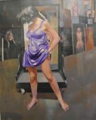 ROBERT LENKIEWICZ (1941-2002) signed Limited Edition print `Painter with Esther` No 125/295, 79cm