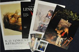 ROBERT LENKIEWICZ (1941-2002) four various posters ,including landscape exhibition and 1997