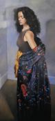ROBERT LENKIEWICZ (1941-2002) signed Limited Edition print `Anna with Black Shawl`, signed by Anna