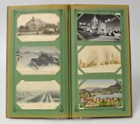 A Postcard Album with approximately 180 various world cards
