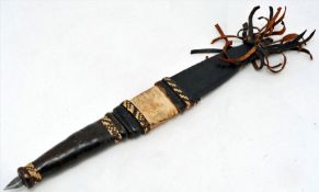 African tribal knife, circa 1940s, 33.5cm
