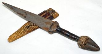 19th century African Tebu dagger, 27.5cm