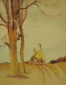 W. J. DUKES Three signed traditional watercolours early 20th century, two framed one unframed, the