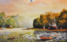 BRIAN HORSWELL print `Noss Mayo` signed ,No 46/850, 38cm x 61cm