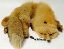 Taxidermy a fox fur stole, length 123cm