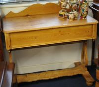 A stripped wash stand, 100cm wide