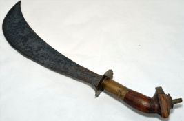 18/19th century Indian Ayda Katti Coorg people dagger, 46cm