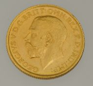 1911 George V sovereign, Sydney Mint.