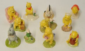 Collection of eleven Doulton Winnie The Pooh Collectables, WP20, WP2, WP,3, WP18, WP11, WP14, WP1,