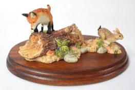 Border Fine Arts FT02 `Out Foxed`, 8cm, boxed.