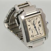 Gents steel Cartier Chronograph wrist watch, case number BB127232