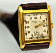 A Gents Swiss GWC rolled gold wrist watch with sub second dial inscribed Lane & Co Ltd, Ludgate