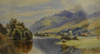 JAMES MACCULLOCH RBA (Scottish School) watercolour `Glen Falloch, Loch Lomond`, signed and dated,