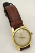 Gents gold plated Omega Auto Seamaster wrist watch