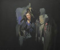 ROBERT LENKIEWICZ (1941-2002) oil on canvas `Anna` 152cm x183cm, unframed Provenance; Bearnes