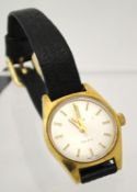 Ladies gold plated Omega wrist watch