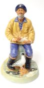 Royal Doulton figure HN2455, `The Seafarer`, unglazed, 21cm