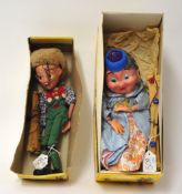 Two Pelham Puppets including Queen, part boxed