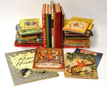 Various general books including Rupert Annuals, Enid Blyton and other children`s
