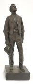 Peter Hicks, a cold cast metal figure of a Gentleman, 26cm high, with certificate