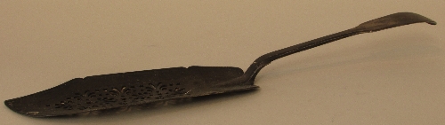 Silver fish slice, London, 1838, indistinct maker`s stamp, 6.1oz