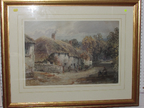 Alfred Leyman (1856-1933), `Gittisham, Devon` watercolour, signed bottom left (35.5cm x 52.5cm) F&G