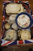 A collection of various Royal Doulton series ware items (damages)