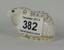 Royal Crown Derby Paperweight River bank Vole , boxed