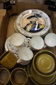 A collection of various pottery to include Royal Doulton Seriesware Plates of the Admiral and The