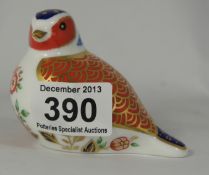 Royal Crown Derby Paperweight Windrush Chaffinch , boxed