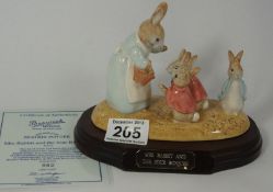 Beswick Beatrix Potter Tableau Mrs Rabbit and the four bunnies p3672 No 982 Limited edition with