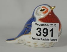 Royal Crown Derby Paperweight Anniversary Robin , boxed