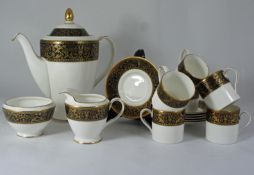 A collection of part Minton Grandee coffee set (15)
