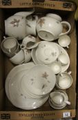 Royal Doulton part dinner ware tumbling leaves to include, plates, side plates, cups, saucers,