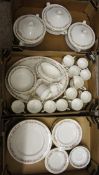 3 trays to include a collection of Paragon Belinda part dinner set to include 3 taureens, dinner