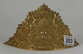 17th Lancer regiment lance Cap plate post 1902.