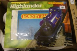 Hornby Highlander boxed train set. No track R701