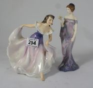 A selection of 2 Royal Doulton Figure consisting of A gypsy dance HN2230 and Harmony HN2824.