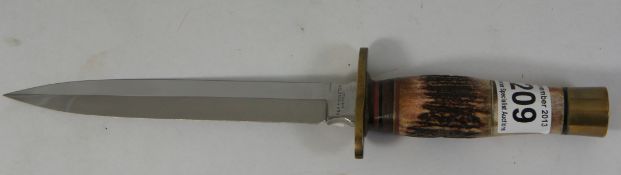 A R & R Middleton combat knife with bone handle.