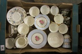 A collection of Royal Albert brigadoon part tea set, Royal Albert Mountain avens cups etc (36