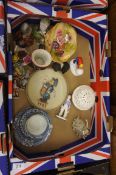 A collection of Pottery to include Goebel, Hummel Plates, Carltonware Harrods Character Jug,