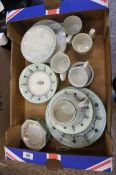 A collection of various Pottery to include Staffordshire Tableware Topiary, Denby Serenade Part