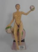 A Peggy Davies Figure of Semi Naked lady, Isadora
