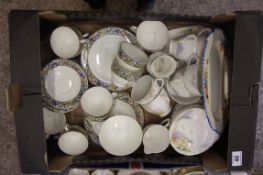 A collection of Pottery to include an Aynsley Floral Tea Set, a Wellington China Tea Set etc