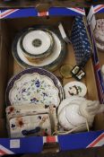 A collection of Pottery to include Royal Doulton Carlyle Dinner and Side Plates, Plates, Lamp Base