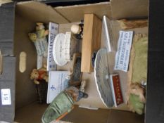 A collection of Various China Manufacturer Name Plaques to include Coalport, Cherished Teddies,