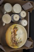 A collection of Pottery to include Royal Doulton Items Rustic England Seriesware Comport various
